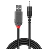 Lindy 1,5 m USB na 0,7 mm vnútorný / 2,5 mm vonkajší DC kábel