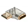 Lindy CROMO HDMI samec na HDMI samica 90-stupňový uhlový adaptér - vpravo