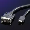 DVI kábel ROLINE DVI (18+1) M - HDMI M 2 m