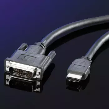 DVI kábel ROLINE DVI (18+1) M - HDMI M 2 m