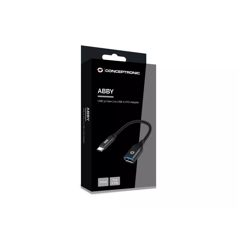 Conceptronic ABBY18B USB 3.2 Gen 2 na USB-A OTG adaptér
