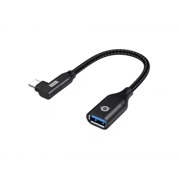 Conceptronic ABBY19B USB 3.2 Gen 2 90° zahnutý na USB-A OTG adaptér