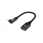 Conceptronic ABBY19B USB 3.2 Gen 2 90° zahnutý na USB-A OTG adaptér