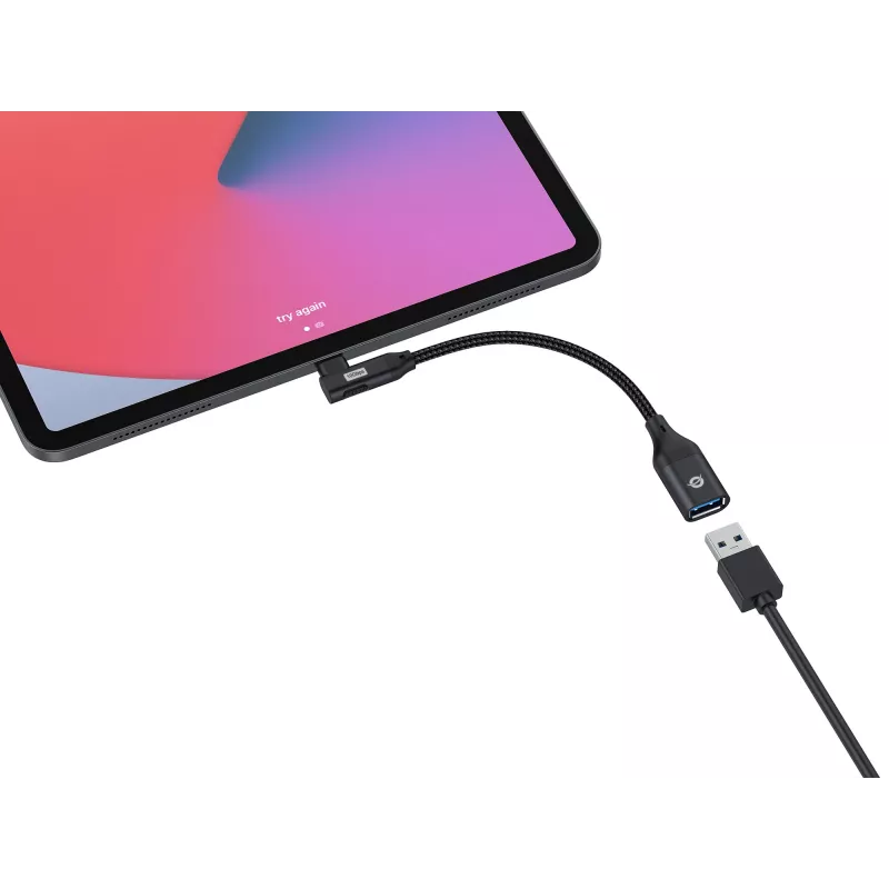 Conceptronic ABBY19B USB 3.2 Gen 2 90° zahnutý na USB-A OTG adaptér