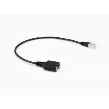 Equip RJ9 na 3,5 mm headset audio adaptér čierna 0,25 m