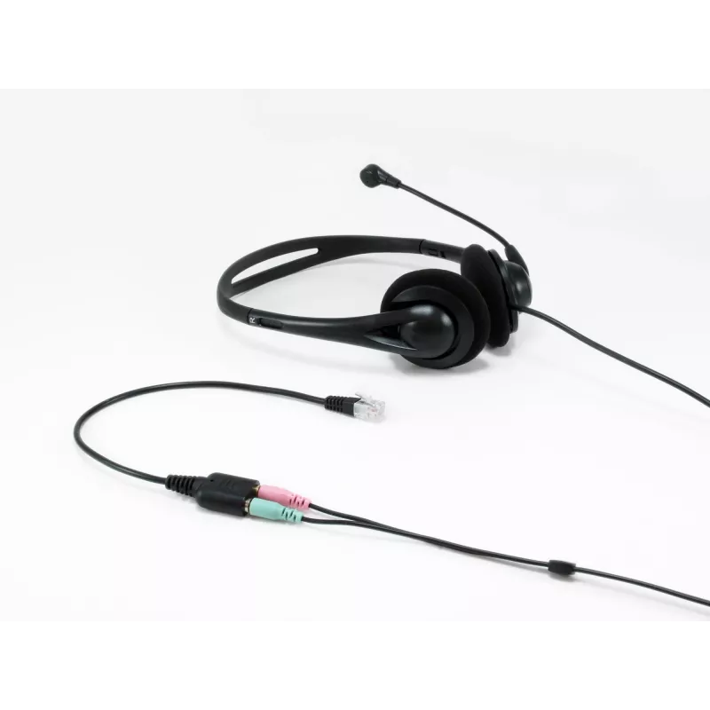 Equip RJ9 na 3,5 mm headset audio adaptér čierna 0,25 m