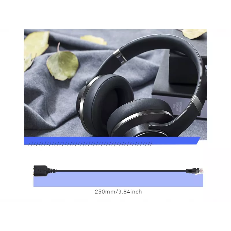 Equip RJ9 na 3,5 mm headset audio adaptér čierna 0,25 m