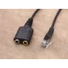Equip RJ9 na 3,5 mm headset audio adaptér čierna 0,25 m