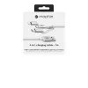 mophie nabíjací a synchronizačný kábel – USB-A na Micro/USB-C/LTG – 1 m – biely