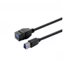 USB 3.0 kábel konektor samica A na konektor samica A VivoLink PROKEYUSB3AFBM3B, čierny