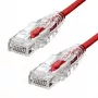 Ethernetový kábel ProXtend Ultra tenký CAT6 RJ-45 4M červený