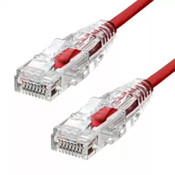 Ethernetový kábel ProXtend Ultra tenký CAT6 RJ-45 5M červený