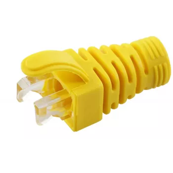 MicroConnect CONB65Y priechodka na odľahčenie ťahu pre káble Cat5e/Cat6/Cat6A do 6,5 mm, žltá
