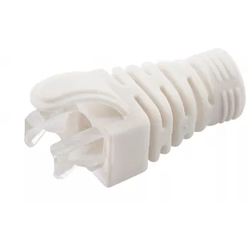 MicroConnect CONB65W priechodka na odľahčenie ťahu pre káble Cat5e/Cat6/Cat6A do 6,5 mm, biela