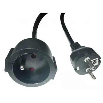 Predlžovací sieťový kábel MicroConnect MC-PE0300FRB 3 m, EU vidlica, IEC zásuvka (samica)