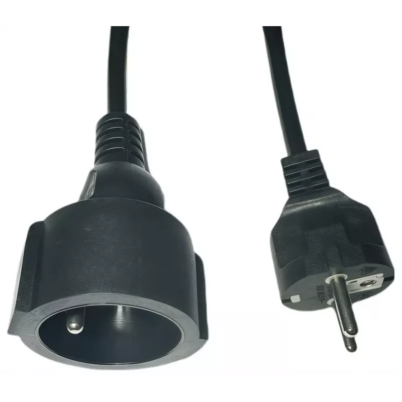 MicroConnect MC-PE0300FRB predlžovací napájací kábel z EÚ zástrčky na francúzsky typ E, 3 m, čierny