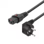 Napájací kábel MicroConnect MC-SCHC13-1 Schuko CEE 7/7 konektor samec na IEC C13, 1,0 m