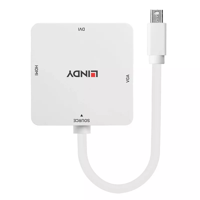 Lindy Mini DisplayPort 1.2 na HDMI 1.4, DVI a VGA konvertor