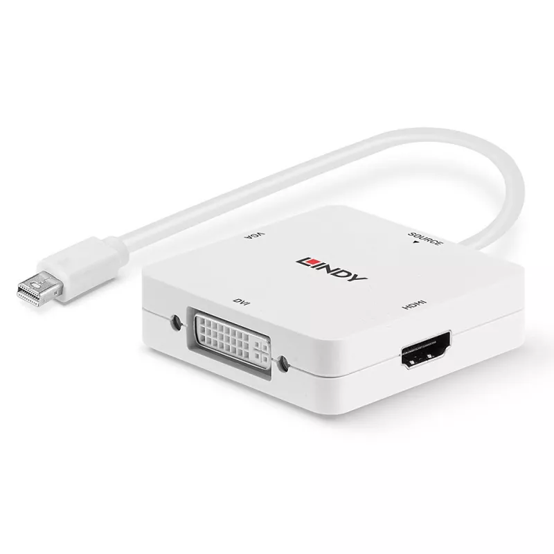Lindy Mini DisplayPort 1.2 na HDMI 1.4, DVI a VGA konvertor