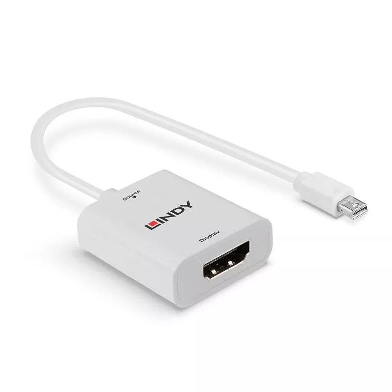 Lindy Mini DisplayPort 1.2 na HDMI 2.0 18G aktívny konvertor