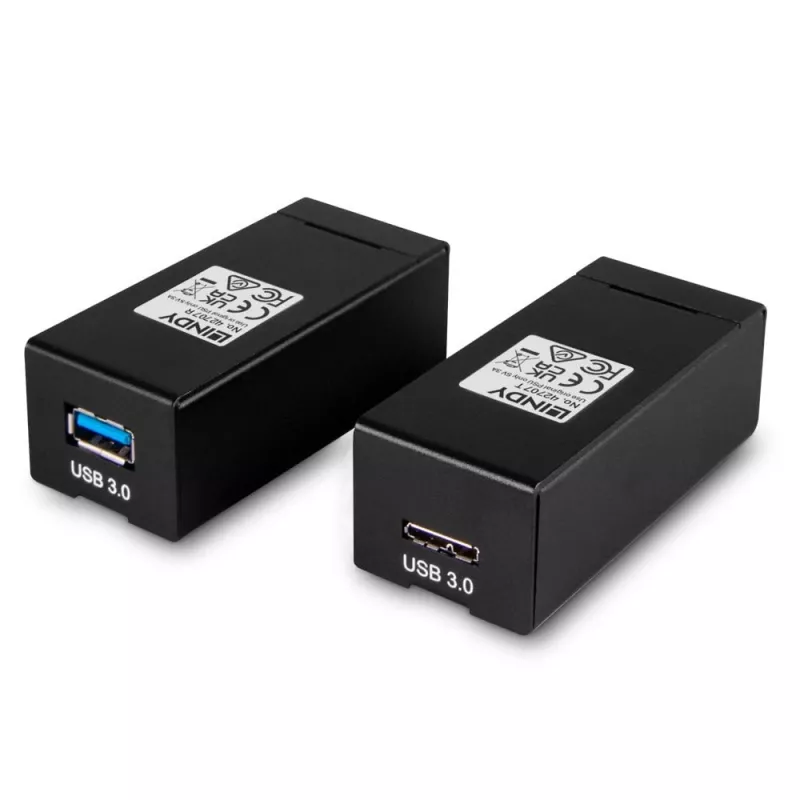 AV vysielač a prijímač Lindy 200 m Fibre Optic USB 3.0 extender