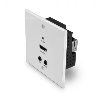 Lindy 70 m Cat.6 HDMI 4K60, IR a RS-232 HDBaseT UK nástenná zásuvka predlžovač, vysielač