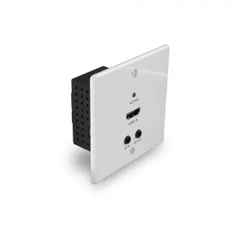 Lindy 70 m Cat.6 HDMI 4K60, IR a RS-232 HDBaseT UK nástenná zásuvka predlžovač, vysielač