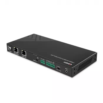 AV opakovač Lindy 4K30 HDMI a USB over IP systémový kontrolér 3840 x 2160 pixelov