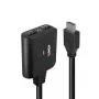 Lindy 2-port HDMI 4K60 splitter kábel čierny 3840x2160