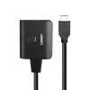 Lindy 2-port HDMI 4K60 splitter kábel čierny 3840x2160