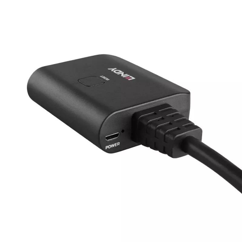 Lindy 2-port HDMI 4K60 splitter kábel čierny 3840x2160