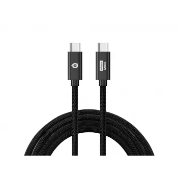 Conceptronic ETTA02B12 USB 3.2 Gen 2 C-C PD 3.0 100W kábel 1,2 m, 20 V 5 A, 10 Gbit/s, E-Mark