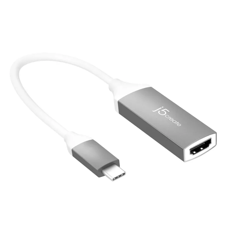 j5create JCA153G-N USB-C® na 4K HDMI™ adaptér, 2.0/3.2 Gen 1 (3.1 Gen 1), USB Type-C, HDMI výstup, 3840 x 2160 pixelov