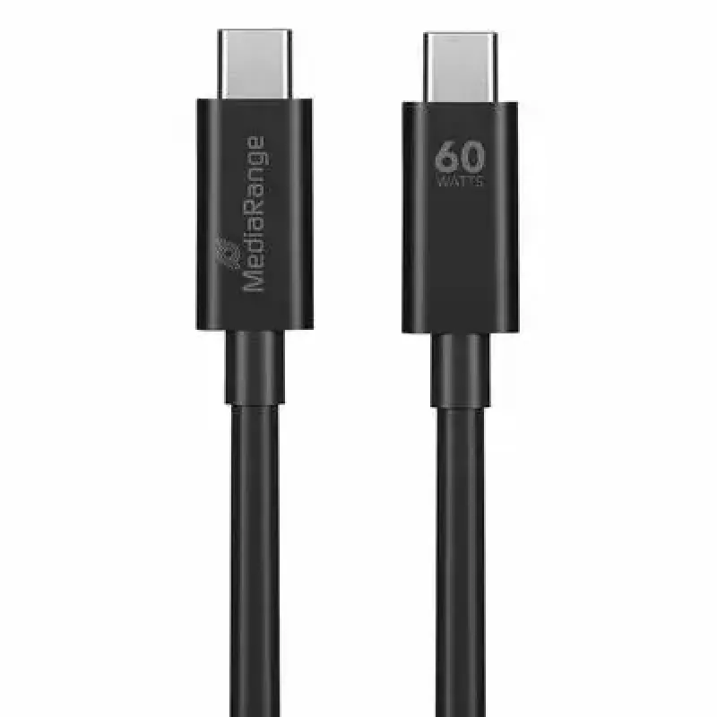 USB kábel MediaRange MRCS213 1,2 m USB 3.2 Gen 1 USB-C čierny