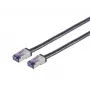 Lanview LVN-CAT6A-FLEX-2M sieťový kábel čierny S/FTP (S-STP)