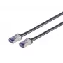 Sieťový kábel Lanview LVN-CAT6A-FLEX-3M S/FTP Cat6a 3 m čierny