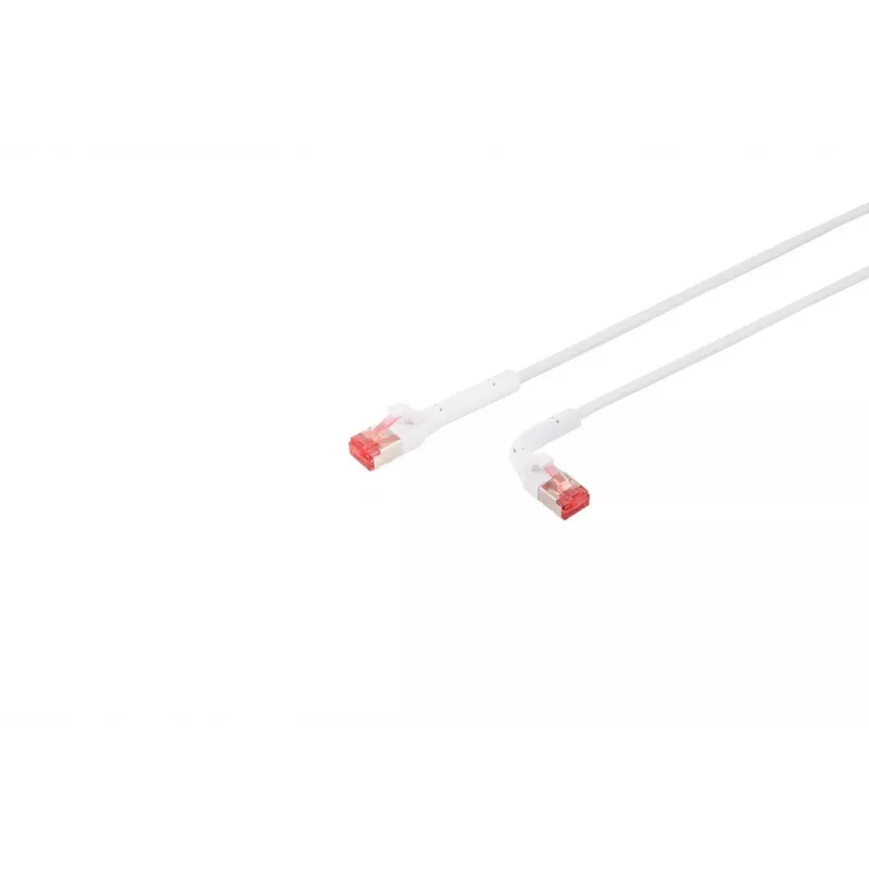 Sieťový kábel Lanview LV-6AFTP-FLEX-ANG-005W RJ45 Cat6A 5 m biely