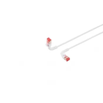 Sieťový kábel Lanview LV-6AFTP-FLEX-ANG-01W RJ45 Cat6A 1 m biely