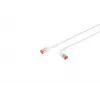 Sieťový kábel Lanview LV-6AFTP-FLEX-ANG-03W RJ45 Cat6A 3 m biely