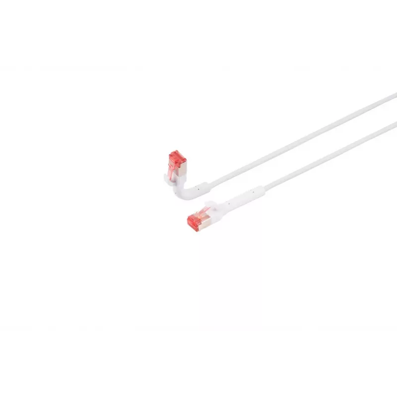 Sieťový kábel Lanview LV-6AFTP-FLEX-ANG-03W RJ45 Cat6A 3 m biely