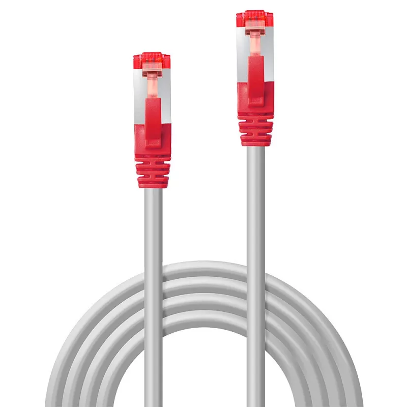 Lindy 47841 Cat6 S/FTP krížený prepojovací kábel, 7,5 m, sivý