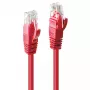 Sieťový kábel Lindy 3m Cat.6 RJ-45 U/UTP červený