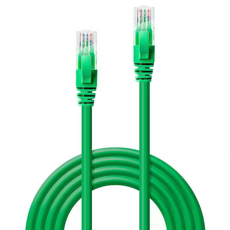 Sieťový kábel Lindy 5m Cat.6 RJ-45 U/UTP zelený