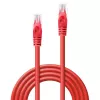 Lindy sieťový kábel RJ45/RJ45 CAT6 10m RJ-45 U/UTP červený