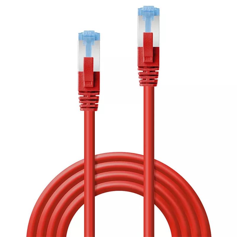 Lindy 47165 Sieťový kábel červený 3 m Cat6a S/FTP (S-STP)