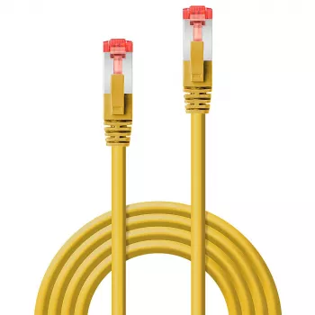 Sieťový kábel Lindy RJ45–RJ45 Cat6 2 m, S/FTP, pozlátené konektory, žltý