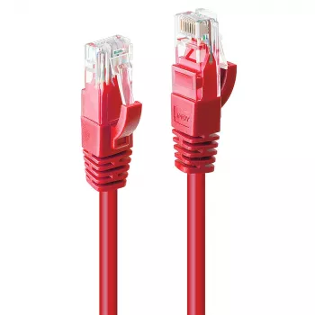 Sieťový kábel Lindy 1m Cat.6 RJ-45 U/UTP červený