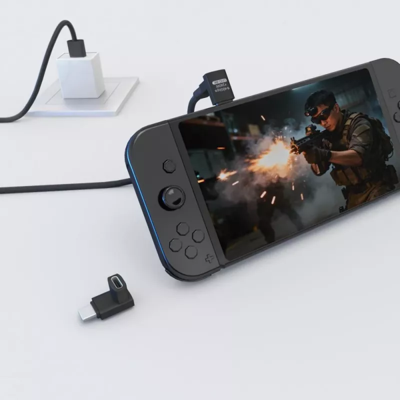 MicroConnect MC-USB4AF adaptér Premium USB4 3x2 USB-C zalomený, 240 W, 40 Gbps