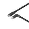 Lindy 1m USB 3.2 Type-C kábel, 90° zahnutý, 10 Gbit/s