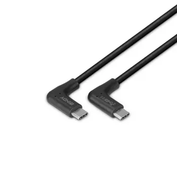 Lindy 0,5 m USB 3.2 pravouhlý USB-C na pravouhlý USB-C kábel, 10 Gbit/s